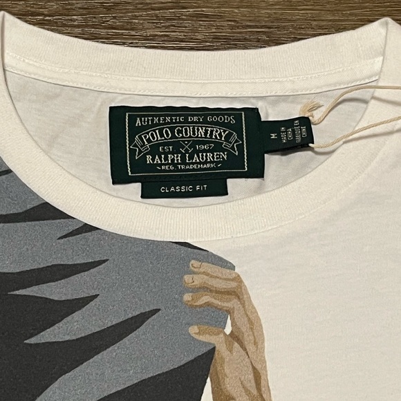 Polo Country Ralph Lauren T-Shirt Terrain Expedition Mountain Climb Rare Medium - Picture 5 of 8